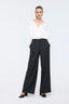 Striped Wide-leg Pants Coal