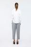 Plaided Chino Pants Grey