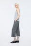 Ankle Lenght Straight Pants Grey