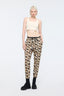 Leopard Printed Jogger Pants Black