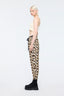 Leopard Printed Jogger Pants Black