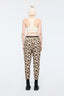 Leopard Printed Jogger Pants Black