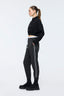 Striped Jogger Pants Black