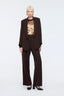 High Waisted Wide Leg Pants Brown