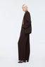 High Waisted Wide Leg Pants Brown