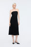 Textured Strapless Dress Black