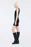 Draped Mini Dress Black