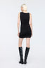 Draped Mini Dress Black