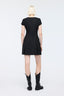 Pleated Mini Dress Black