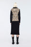 Leopard Printed Sweatshirt Black