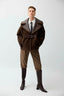 Leather Belted Coat Brown