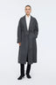 Plaided Coat Grey