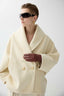 Oversize Short Coat Cream